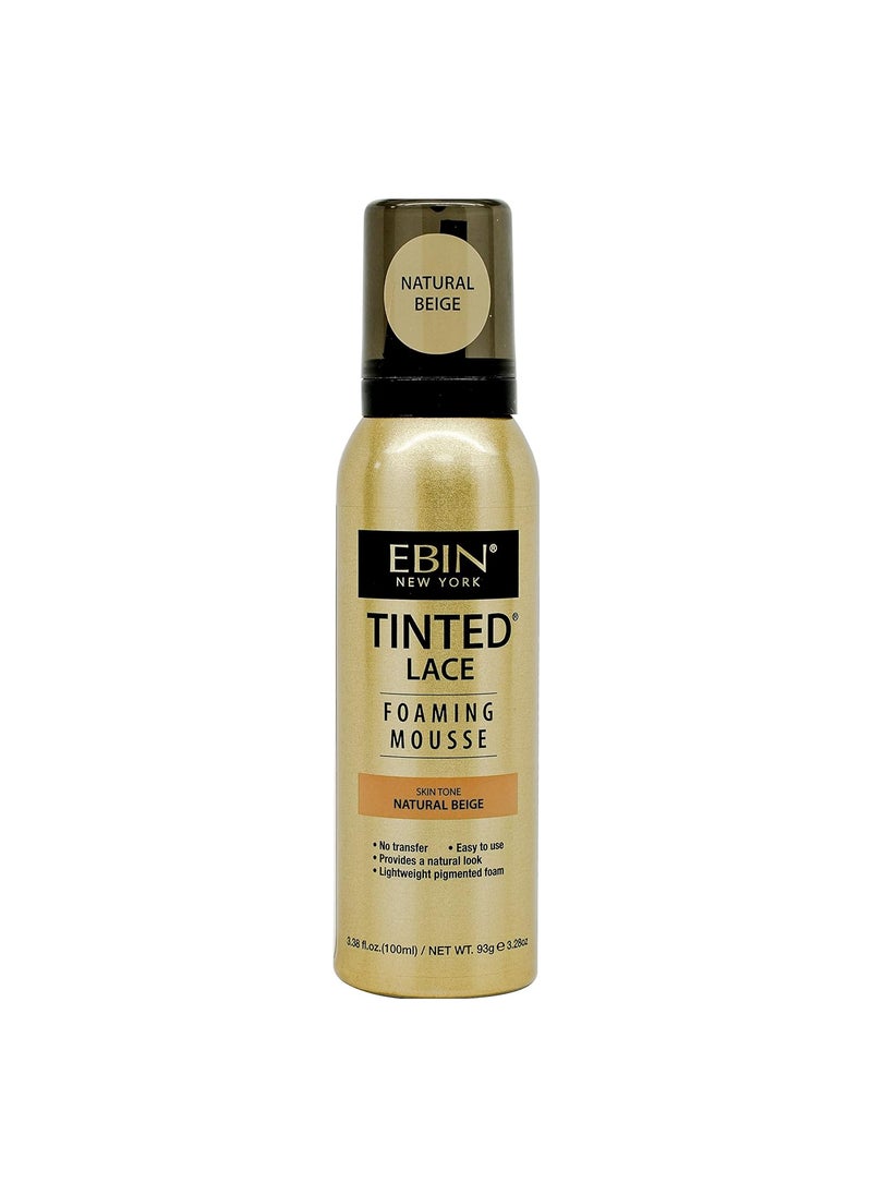 EBIN NEW YORK Tinted Lace Foaming Mousse  Natural Beige 338oz 100ml