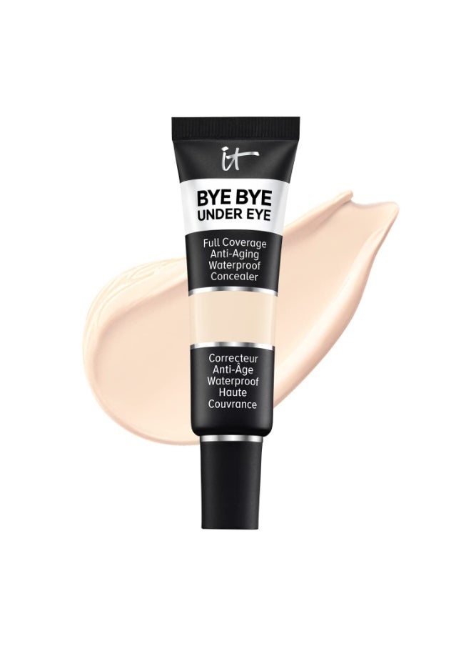 IT Cosmetics Bye Bye Under Eye Full Coverage Concealer - for Dark Circles, Fine Lines, Redness & Discoloration - Waterproof - Natural Finish – 0.4 fl oz 10.5 Light - for cool undertones