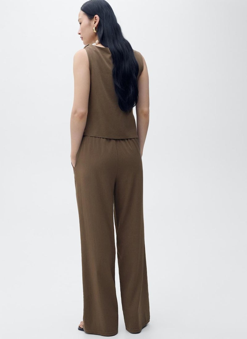 Bow Straight Fit Pants