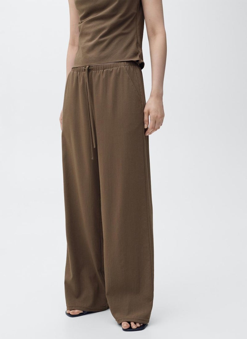 Bow Straight Fit Pants