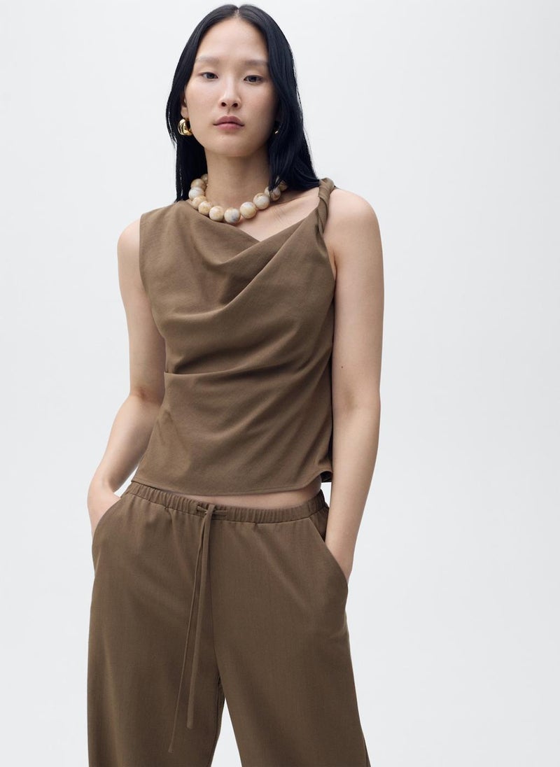 Bow Straight Fit Pants