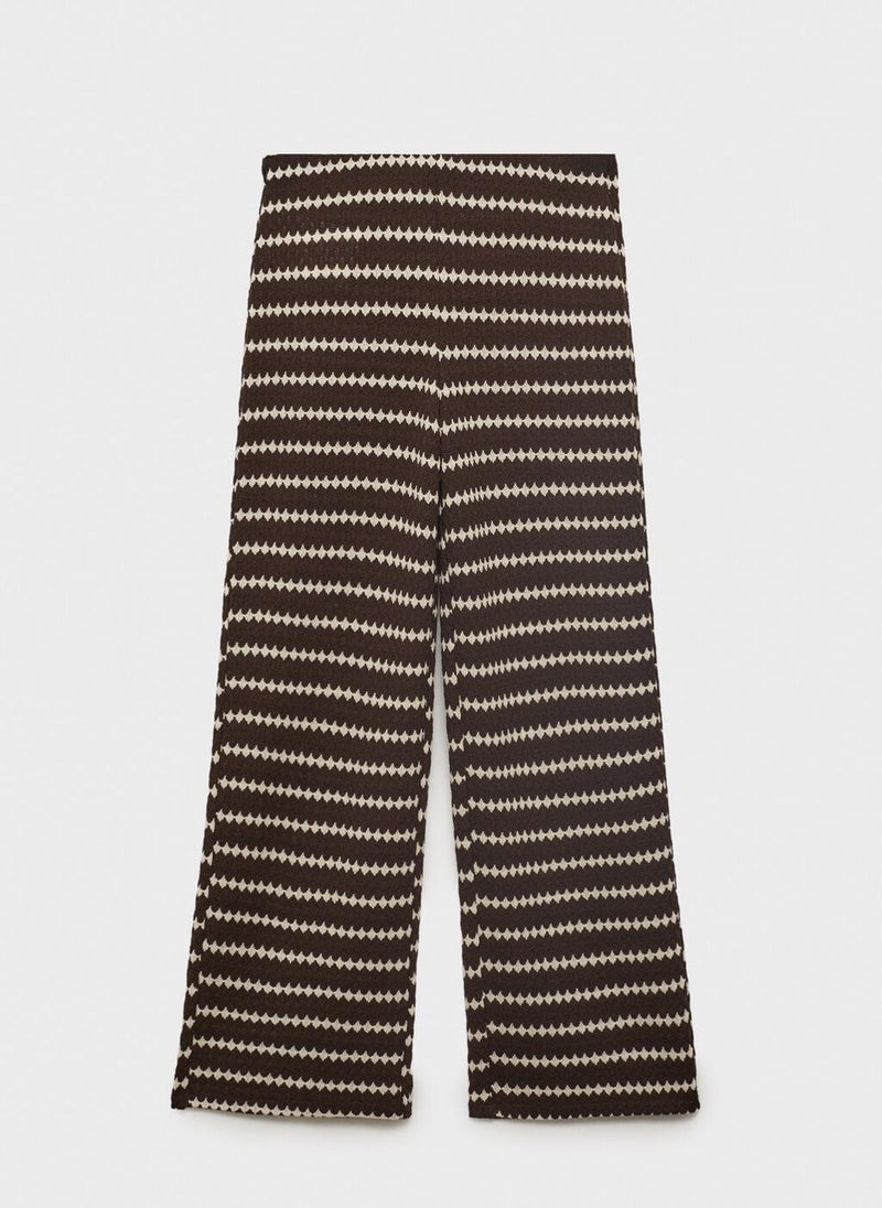 Geometric Print Regular Fit Trousers