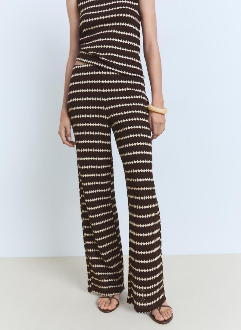 Geometric Print Regular Fit Trousers