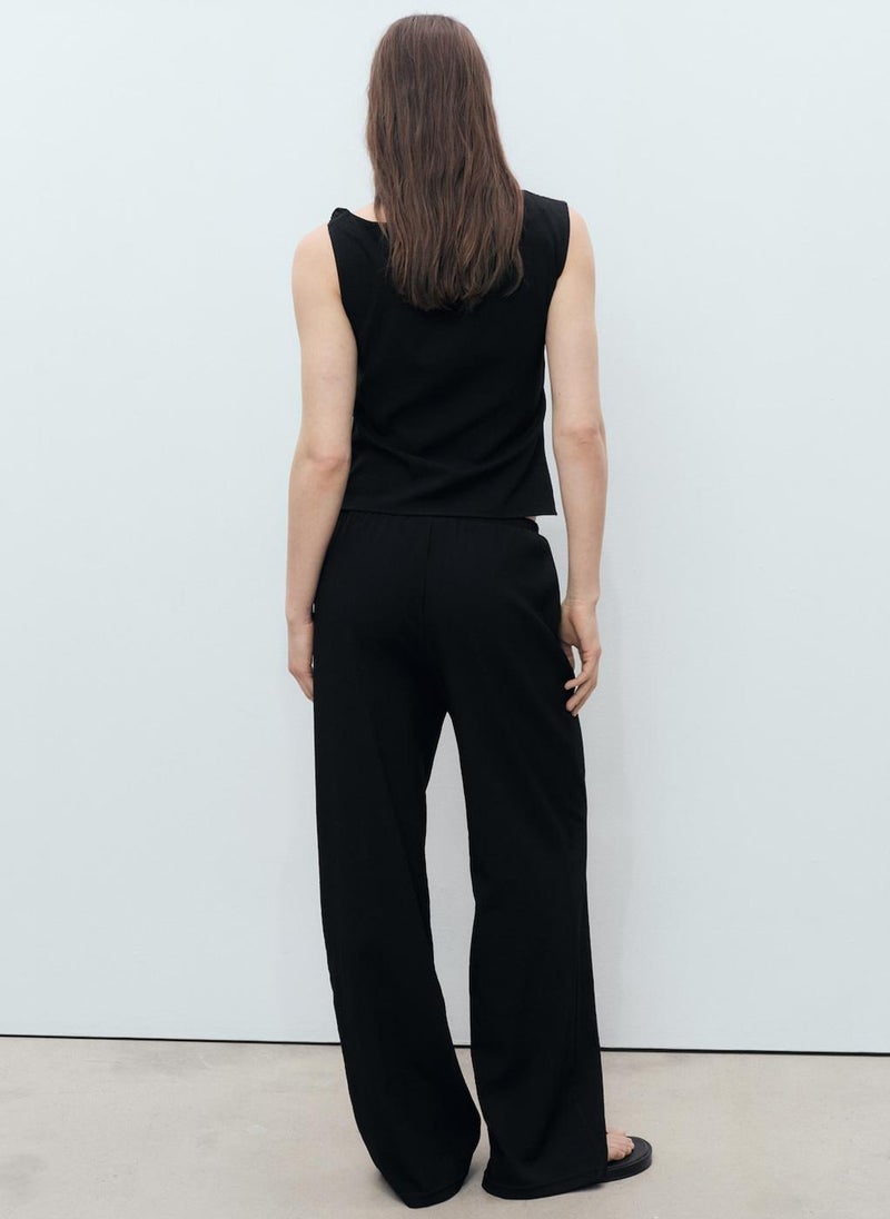 Bow Straight Fit Pants