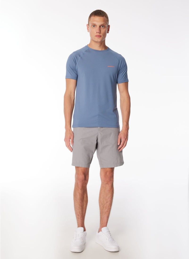 Blue Men's O Neck Printed T-Shirt M3Tend_Tend