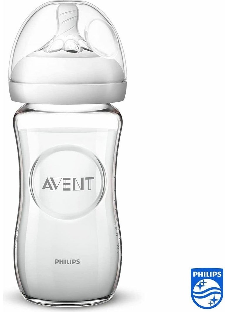 Avent Natural Glass Baby Bottle 240 ml