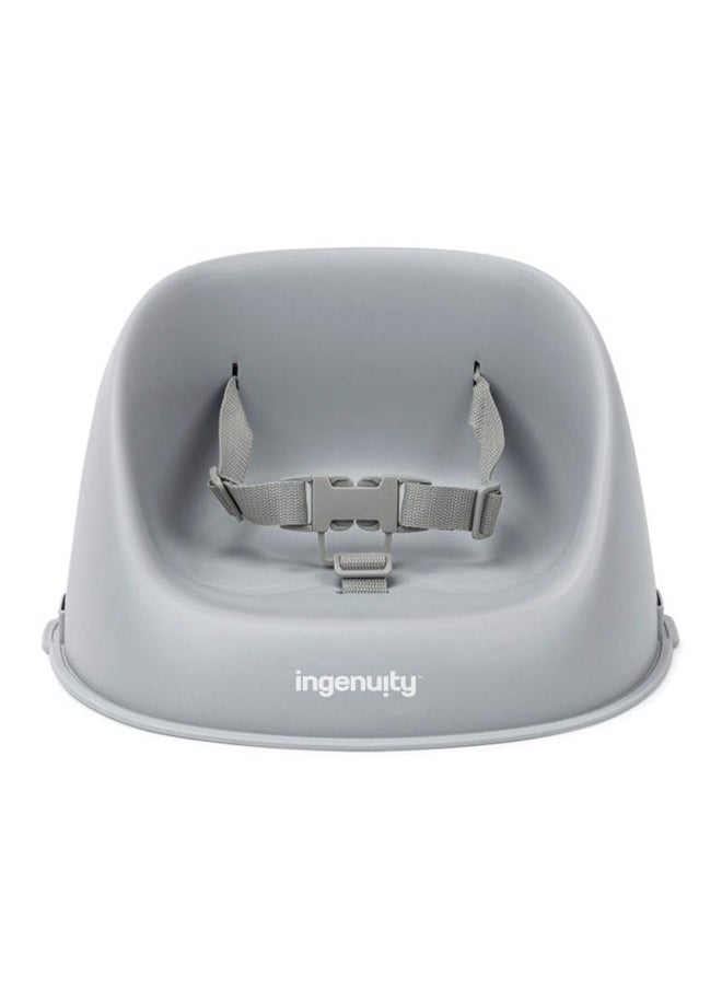 My Spot Easy-Clean Booster Seat – Easy to Clean, Lightweight, Attaches to Most Chairs, Grey (6–36 Months)