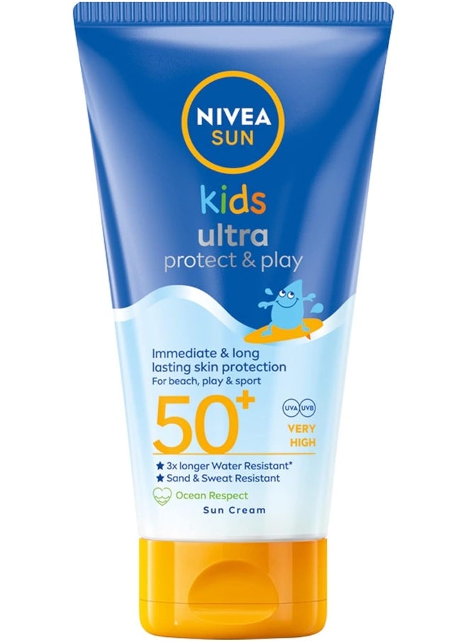 NIVEA SUN Kids Lotion, UVA & UVB Protection, Swim & Play, SPF 50+, 150ml
