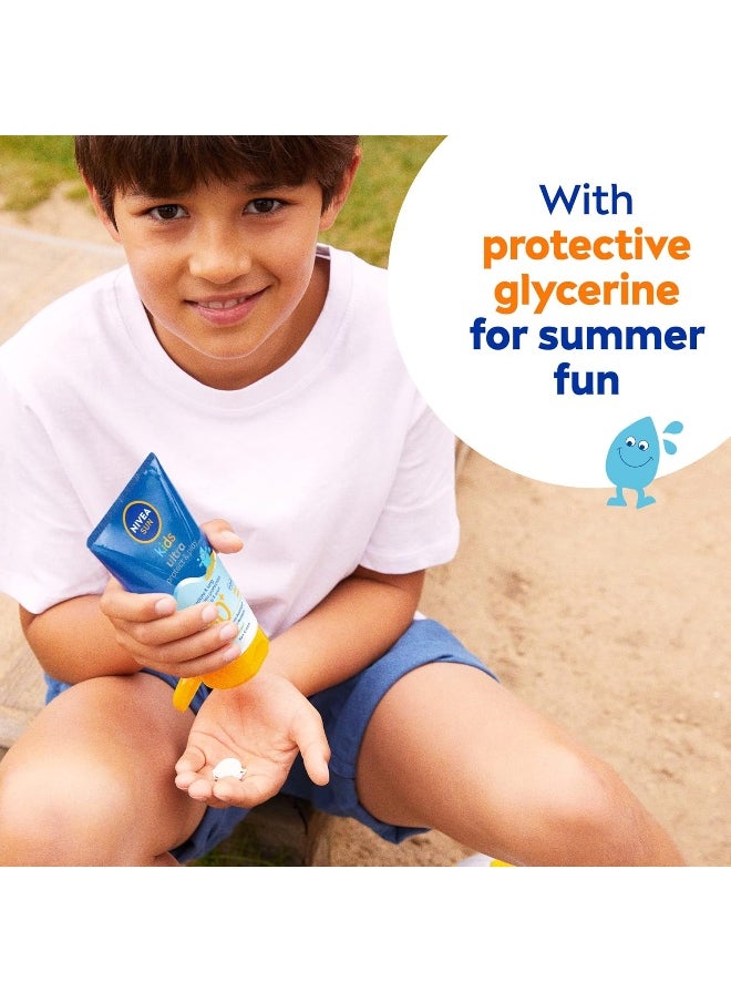 NIVEA SUN Kids Lotion, UVA & UVB Protection, Swim & Play, SPF 50+, 150ml