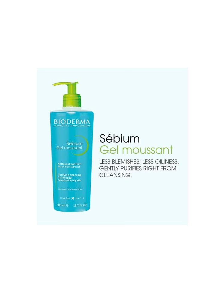 Sebium Gel Moussant Purifying Foaming Blue 500ml