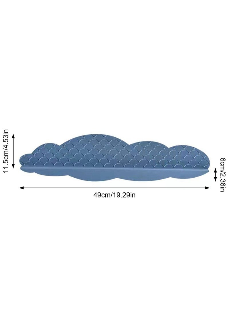 Silicone Sink Splash Guard, Water Splatter Protector for Kitchen and Bathroom Sinks, Non-Slip Suction Cup Base, Faucet Backsplash Guard, Dishwasher Safe, Blue