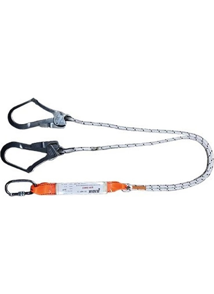 Double Leg Shock Absorbing Lanyard with Big Hook Ka 341