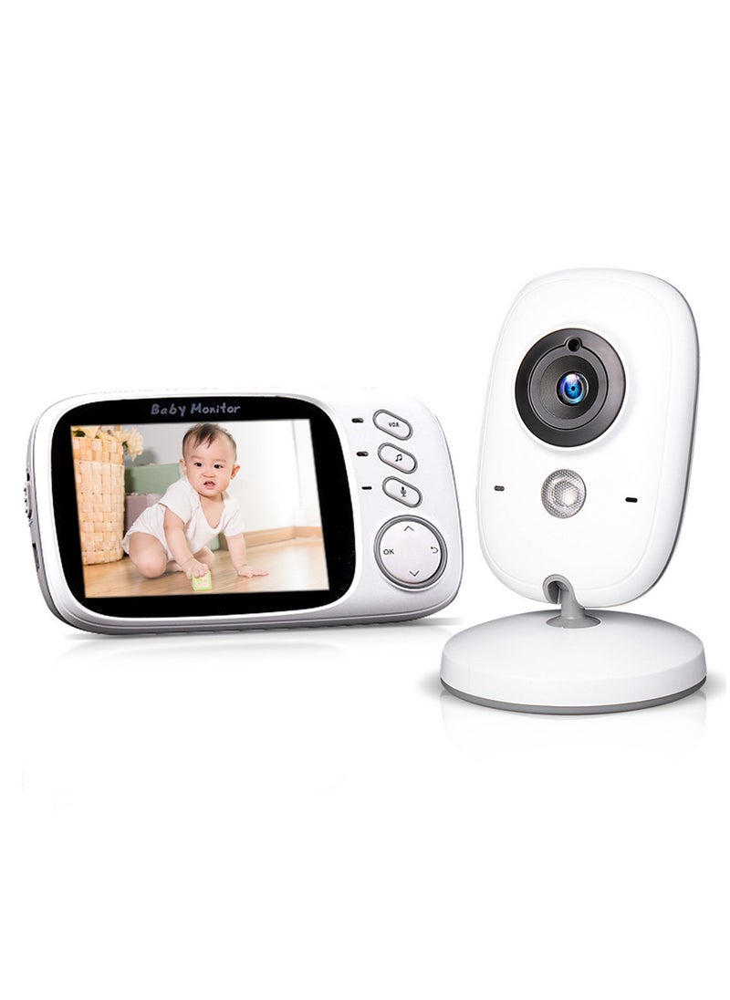 3.2 Inch Digital Wireless Baby Monitor, Two-Way Intercom, Temperature Display, Music Player, Baby Care Device 320 x 240pxl