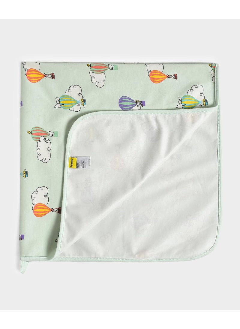 Mi Arcus Peanuts Snoopy Printed Baby Mattress Protector for Newborn Girls Boys Kids Infants Toddlers 85x85 cm