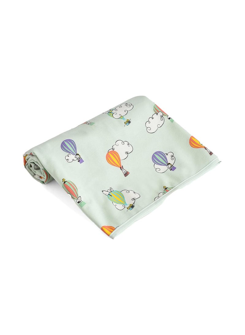 Mi Arcus Peanuts Snoopy Printed Baby Mattress Protector for Newborn Girls Boys Kids Infants Toddlers 85x85 cm