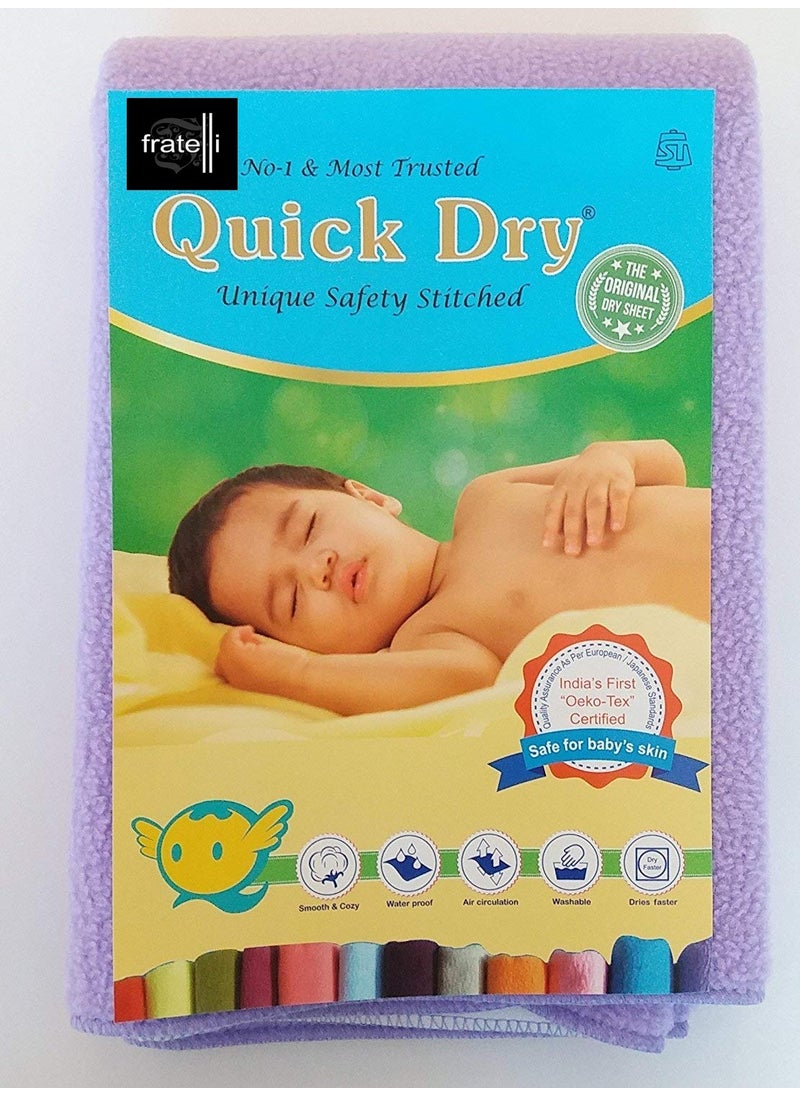 FRATELLI Quick Dry Safety Stitched Bed Protector XL45ft x 65ftLilac