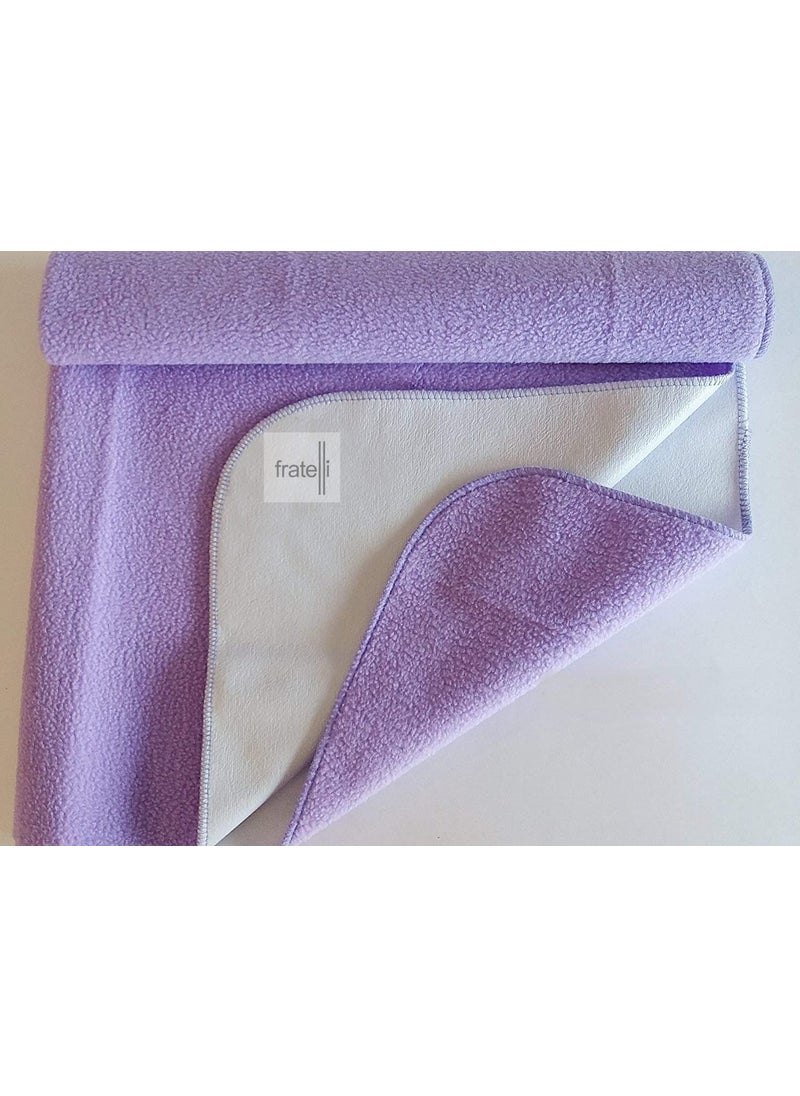 FRATELLI Quick Dry Safety Stitched Bed Protector XL45ft x 65ftLilac