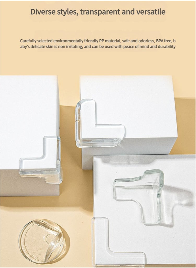 Table Edge Protector, 35 Pcs Transparent Corner Protector, Corner Safety Guards for to Cover Sharp Furniture, Table Edges, Cupboard, Stool Corners