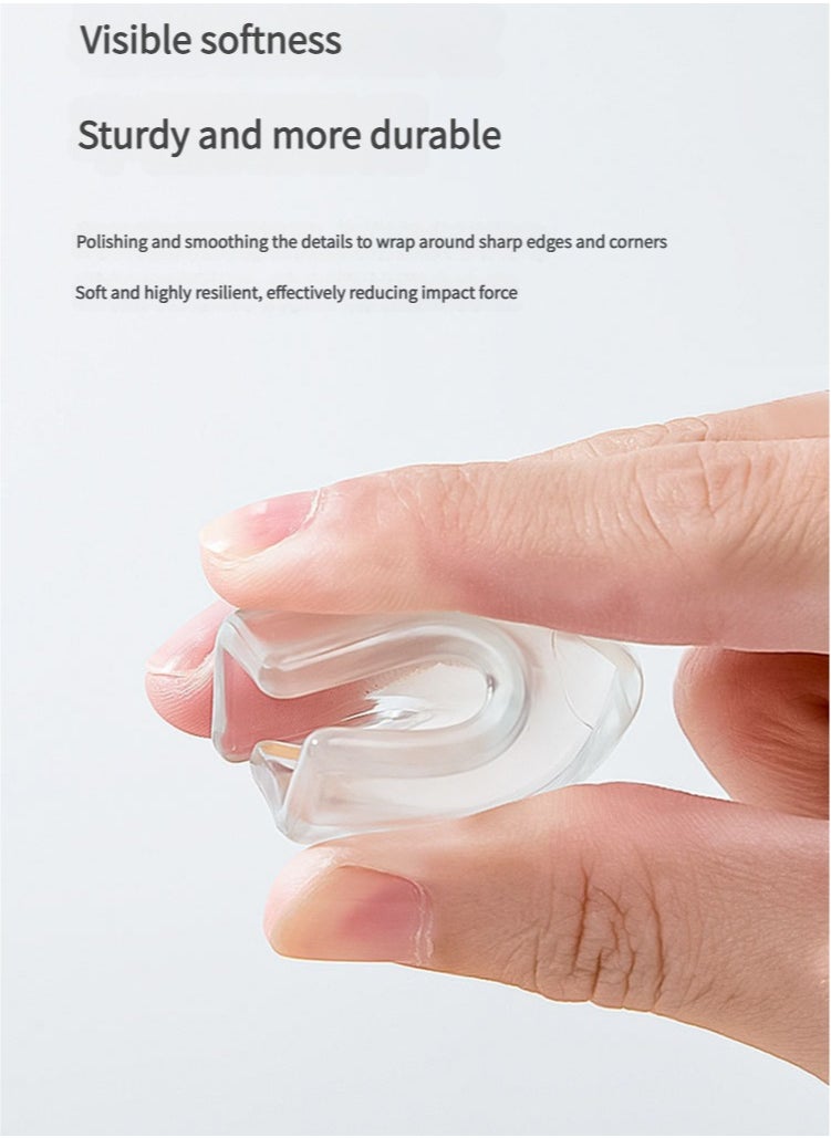 Table Edge Protector, 35 Pcs Transparent Corner Protector, Corner Safety Guards for to Cover Sharp Furniture, Table Edges, Cupboard, Stool Corners