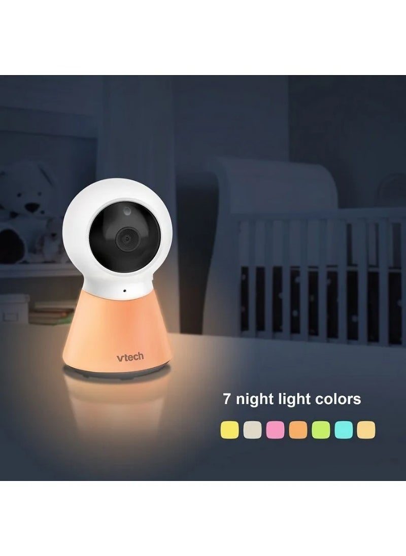 Smart WiFi 5' HD Video Baby Monitor, 1080p, 2-Way Talk, Night Vision, Temperature Sensor