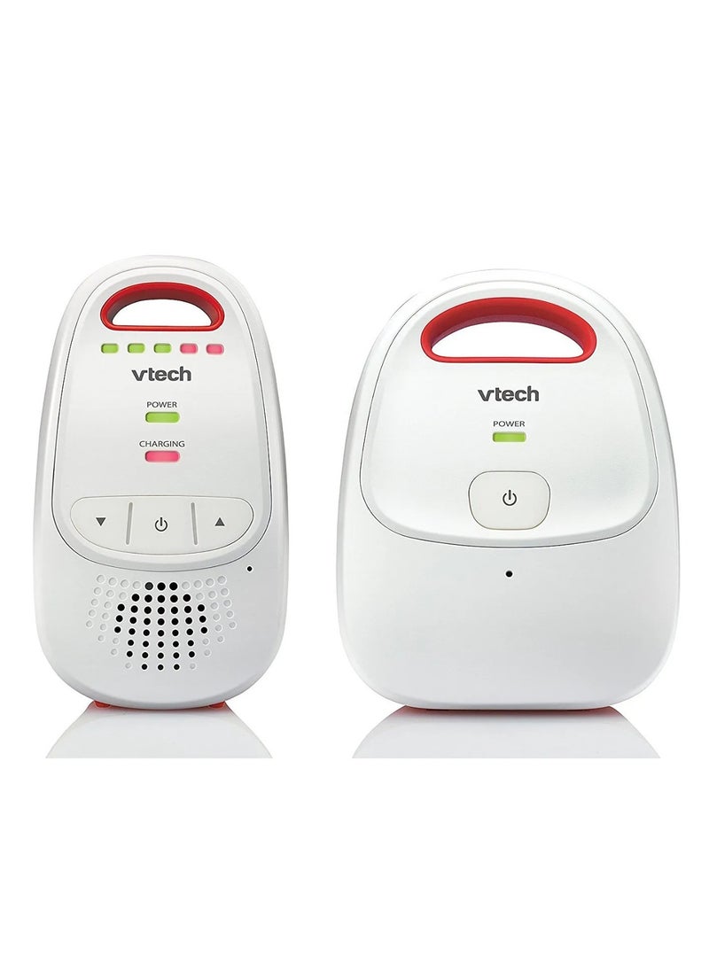 Digital Audio Baby Monitor - Red & White, 5 volume levels and volume off