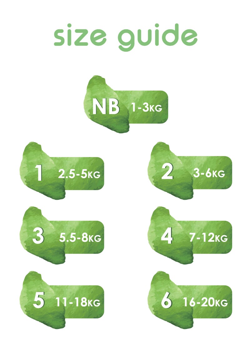 Organic Baby Tape Style Diapers Size-1 Upto 5 kg Sunflower Print 136 Diapers