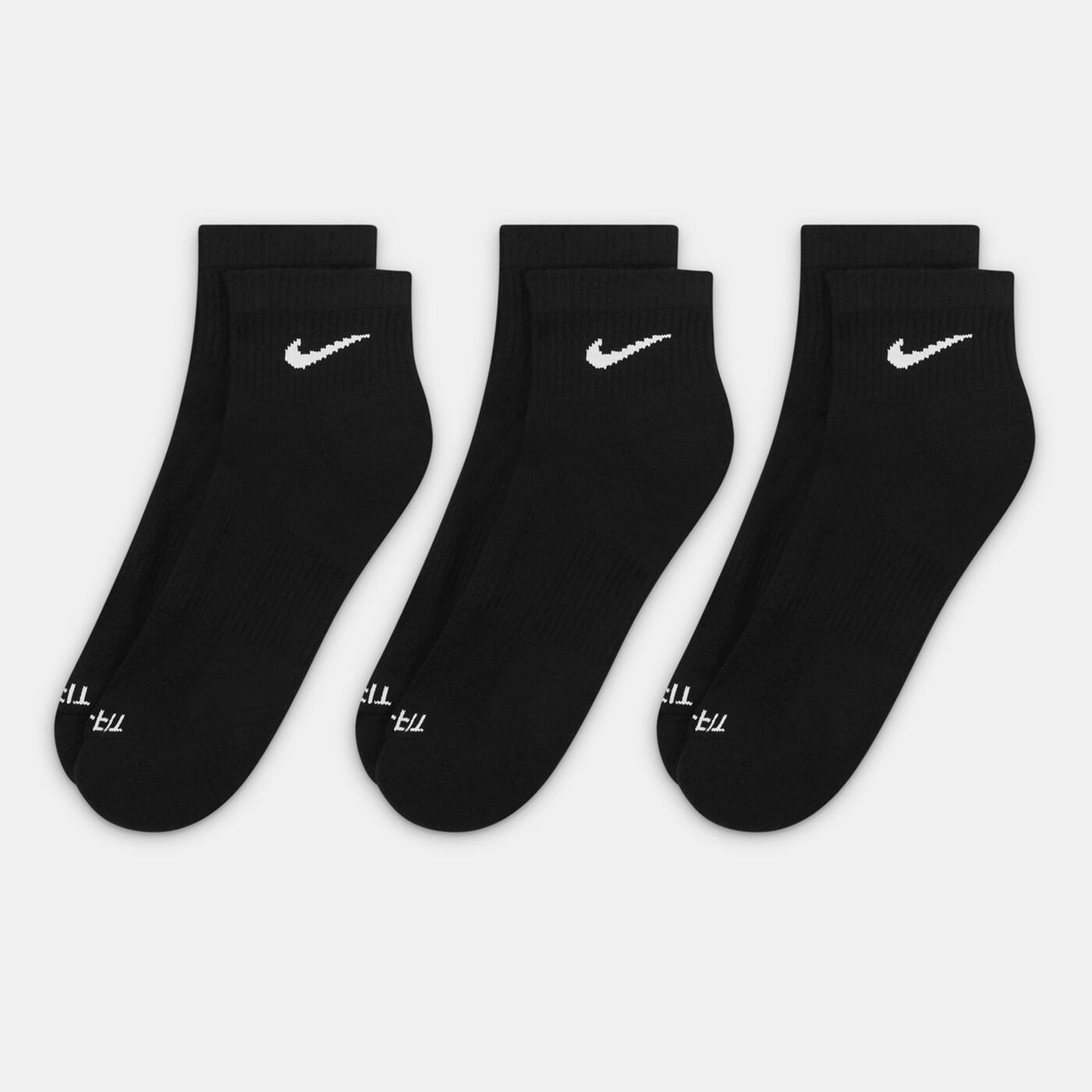 Everyday Plus Cushioned Training Ankle Socks (3 Pairs)