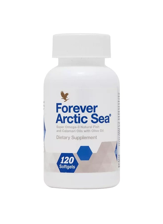Forever Living - Arctic Sea Omega-3 - Supplement, EPA and DHA Fatty Acid Blend, Supports Heart, Brain, and Eye Health, Gluten-Free, 120 Softgels