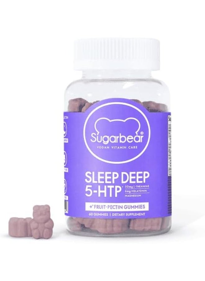 Sugarbear Sleep Deep 5 Htp Vitamin 60 Vegetarian Gummies