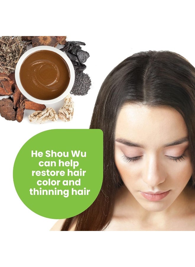 Certified Organic He Shou Wu Large 5oz Bag of 30:1 Concentrated-Fo-ti Organic Foti Extract Fo ti He Shou Wu Organic Plus Free Bamboo Spoon