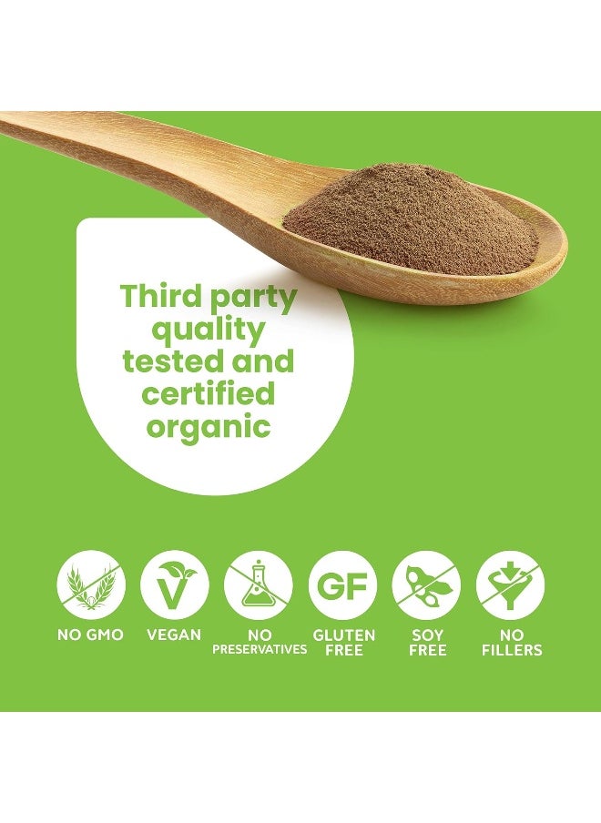 Certified Organic He Shou Wu Large 5oz Bag of 30:1 Concentrated-Fo-ti Organic Foti Extract Fo ti He Shou Wu Organic Plus Free Bamboo Spoon