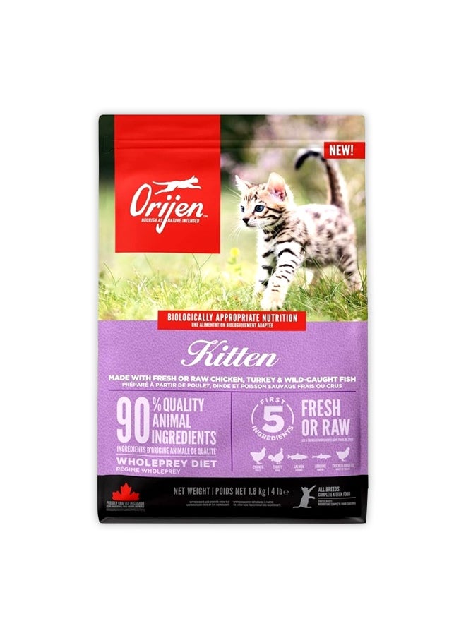 Orijen Kitten Cat Food Chicken With Turkey - 1.8 Kg
