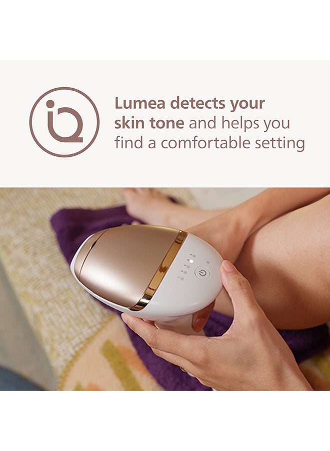Lumea 9000 Series Ipl Hair laser Removal Device Smartskin Sensor Clinically Proven Performance, 4 Attachments BRI984/02, 60 Days Money Back Guarantee Rose Gold/White