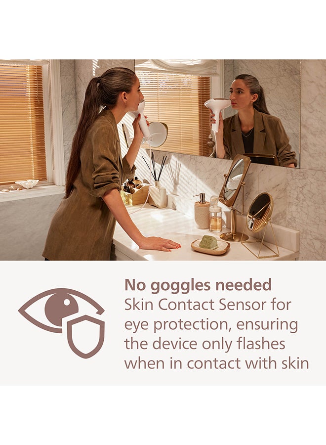 Lumea 9000 Series Ipl Hair laser Removal Device Smartskin Sensor Clinically Proven Performance, 4 Attachments BRI984/02, 60 Days Money Back Guarantee Rose Gold/White