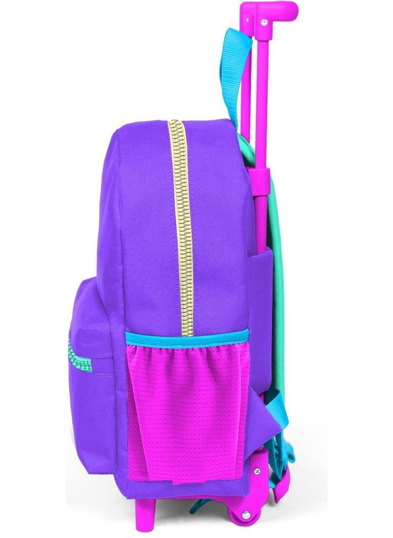 Mini Nest Squeegee Backpack Purple Color Detailed Two Compartments 24034