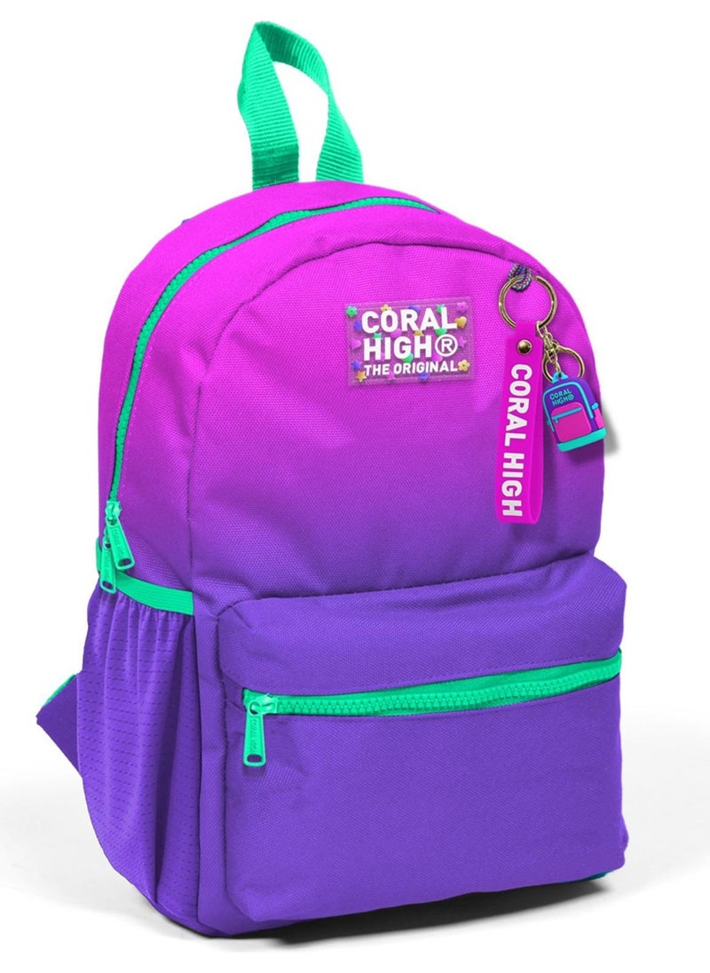 Mini Nest Backpack Pink Purple Color Transition Two Compartments 23562