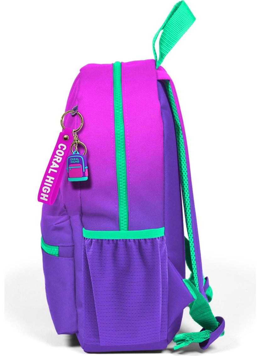 Mini Nest Backpack Pink Purple Color Transition Two Compartments 23562
