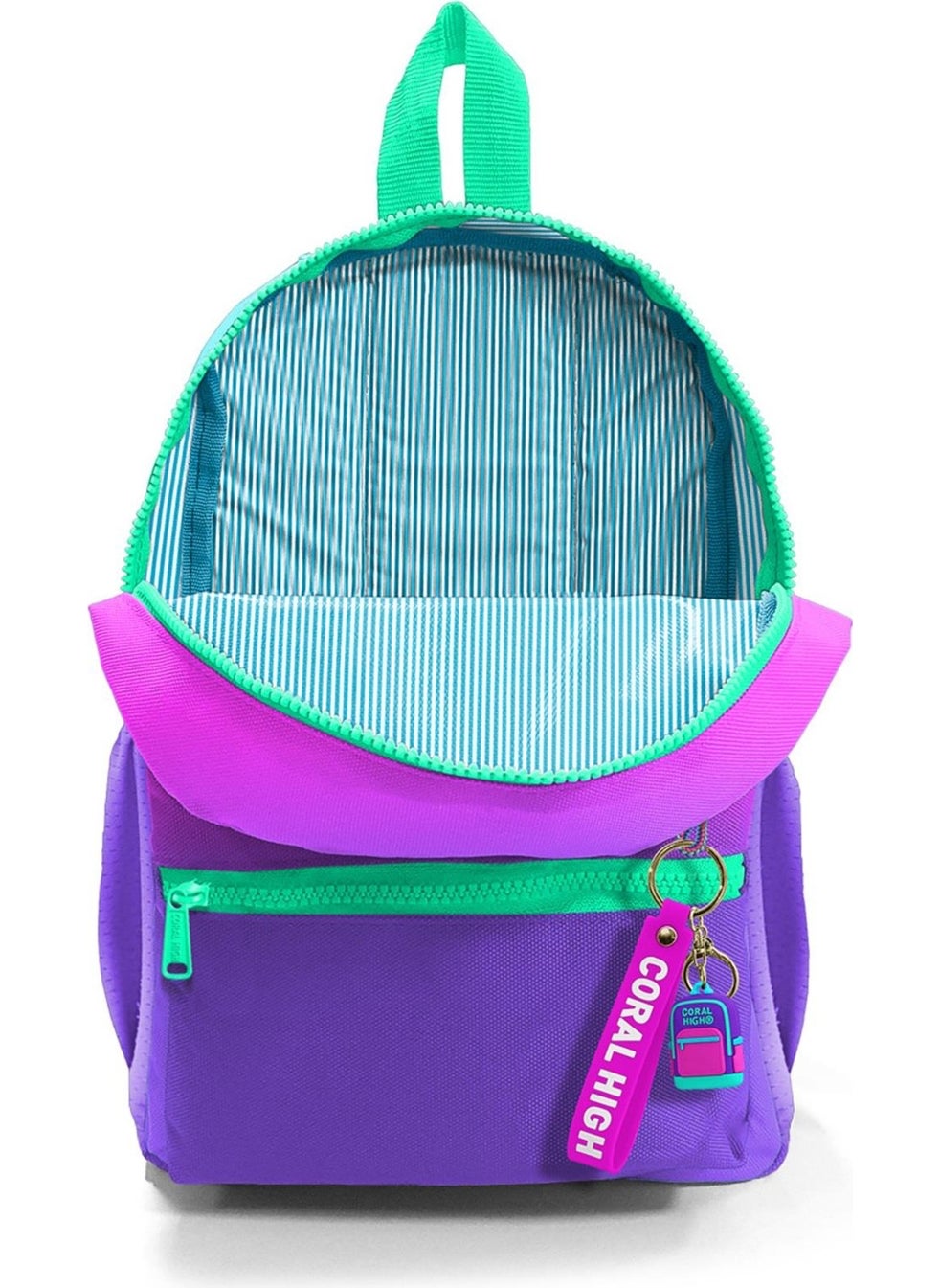 Mini Nest Backpack Pink Purple Color Transition Two Compartments 23562