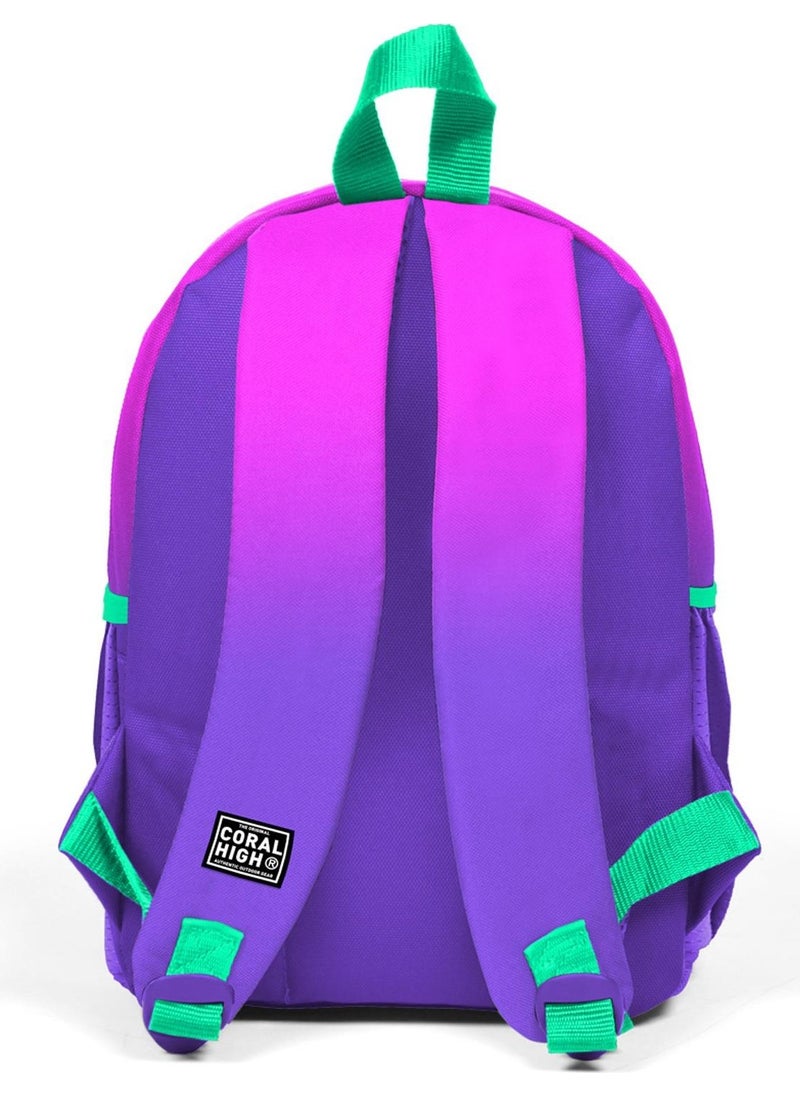Mini Nest Backpack Pink Purple Color Transition Two Compartments 23562