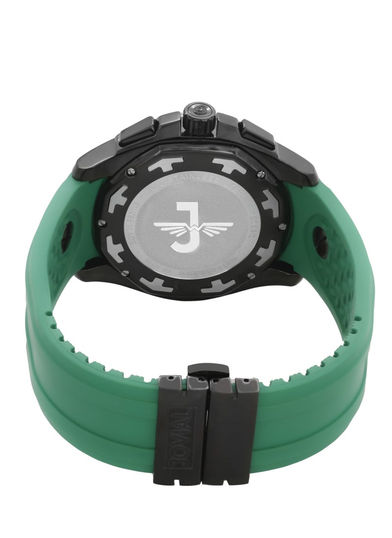 JOVIAL 12052GBRC96, Multifunction, DUALITY COLLECTION combines precision and versatility with its bold multifunction design and dual day-date display for those who value both style and function.