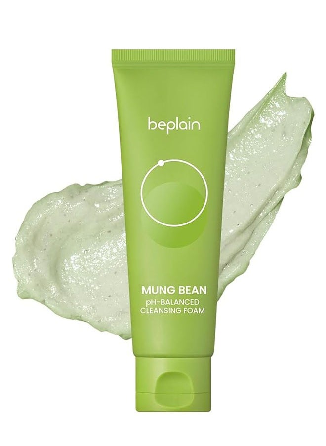 Mung Bean PH Balanced Cleansing Foam 80ml, Gentle Scent Free Natural Cleanser, Face Wash for Acne prone, Dry, Oily Skin