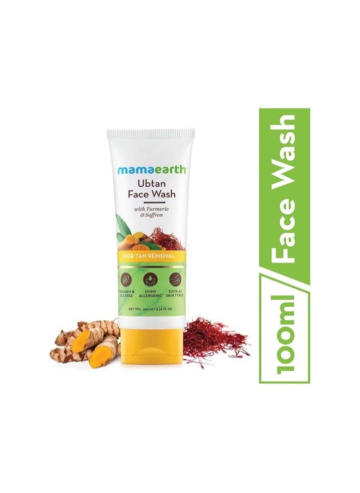 MAMAEARTH Mama earth ubtan face wash for mama 100 ml + Tea tree face wash for mama 100 ml