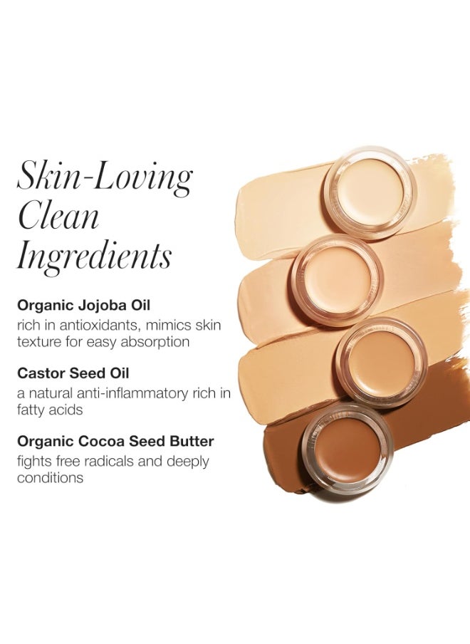 RMS Beauty UnCoverup Concealer - Cream Concealer for Dark Circles & Under Eyes, Full Coverage Hydrating Concealer, Clean, Cruelty-Free & GMP Certified