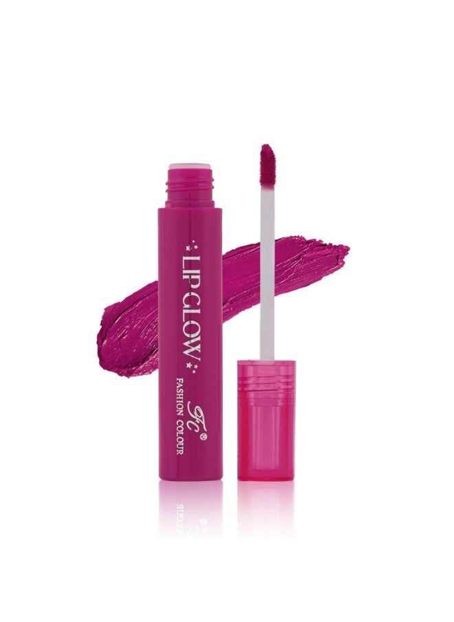 Pretty Lip Glow Liquid Lipstick Waterproof Matte Finish Non Transfer 16 Hours Wear Lavender 3ML