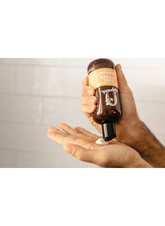 Dr. Squatch Cool Citrus Conditioner for Men - Daily Hair Conditioner - Stimulates, Hydrates, Soothes Scalp - Naturally Sourced with Organic Peppermint, Calendula, Clary Sage
