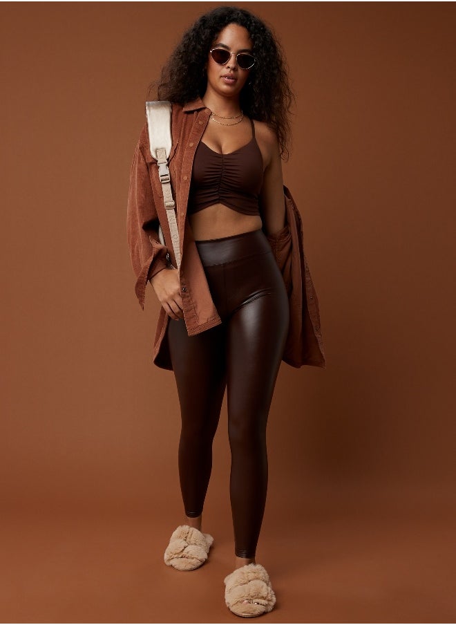 OFFLINE By Aerie Real Luxe Faux Leather Legging