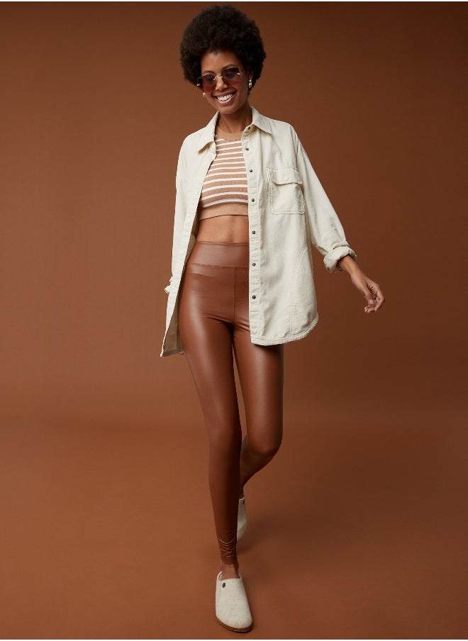 OFFLINE By Aerie Real Luxe Faux Leather Legging