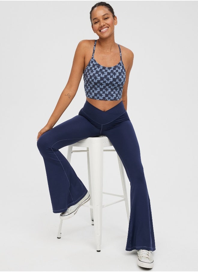 OFFLINE By Aerie Real Me High Waisted Crossover Flare Legging