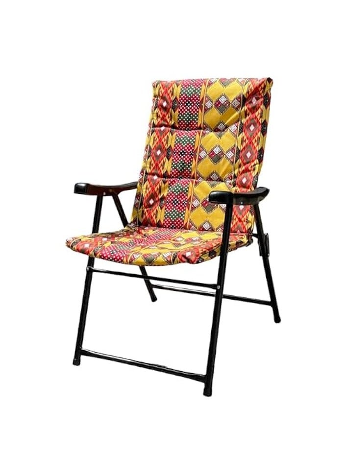 Foldable Camping Chair with Cusion Heavy Quality,Cushion Camping chair | Sadu Chair | Foldable Chair | Garden Chair | Fishing Chair | Travel Chair | Picnic Chair and Festival chair