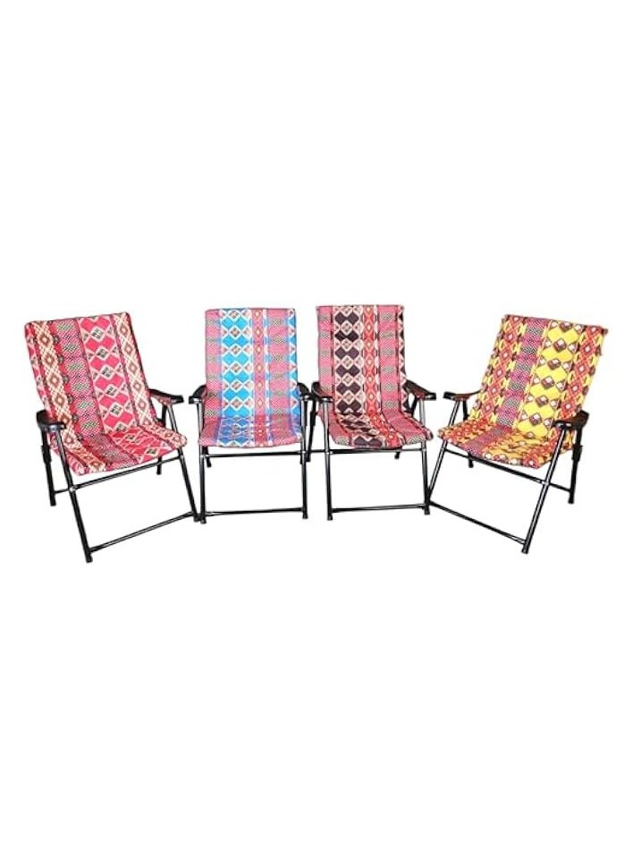 Foldable Camping Chair with Cusion Heavy Quality,Cushion Camping chair | Sadu Chair | Foldable Chair | Garden Chair | Fishing Chair | Travel Chair | Picnic Chair and Festival chair